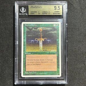 1995 MTG Magic The Gathering Chronicles Storm Seeker BGS 9.5 Gem Mint Pop 1